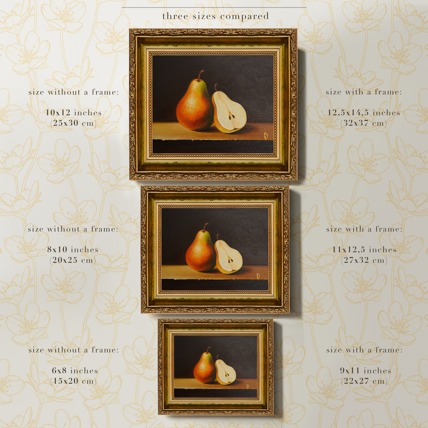 Original Pears Oil Painting