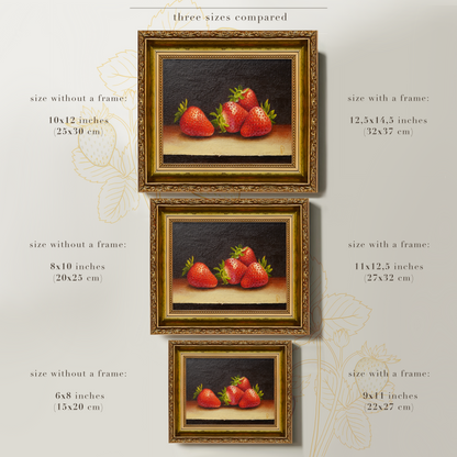 Original Strawberries Oil Painting