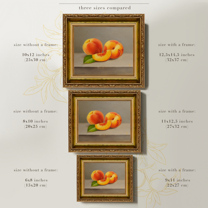 Original Peaches Oil Painting