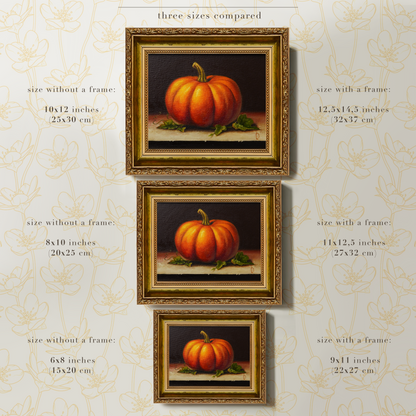 Original Pumpkin Oil Painting