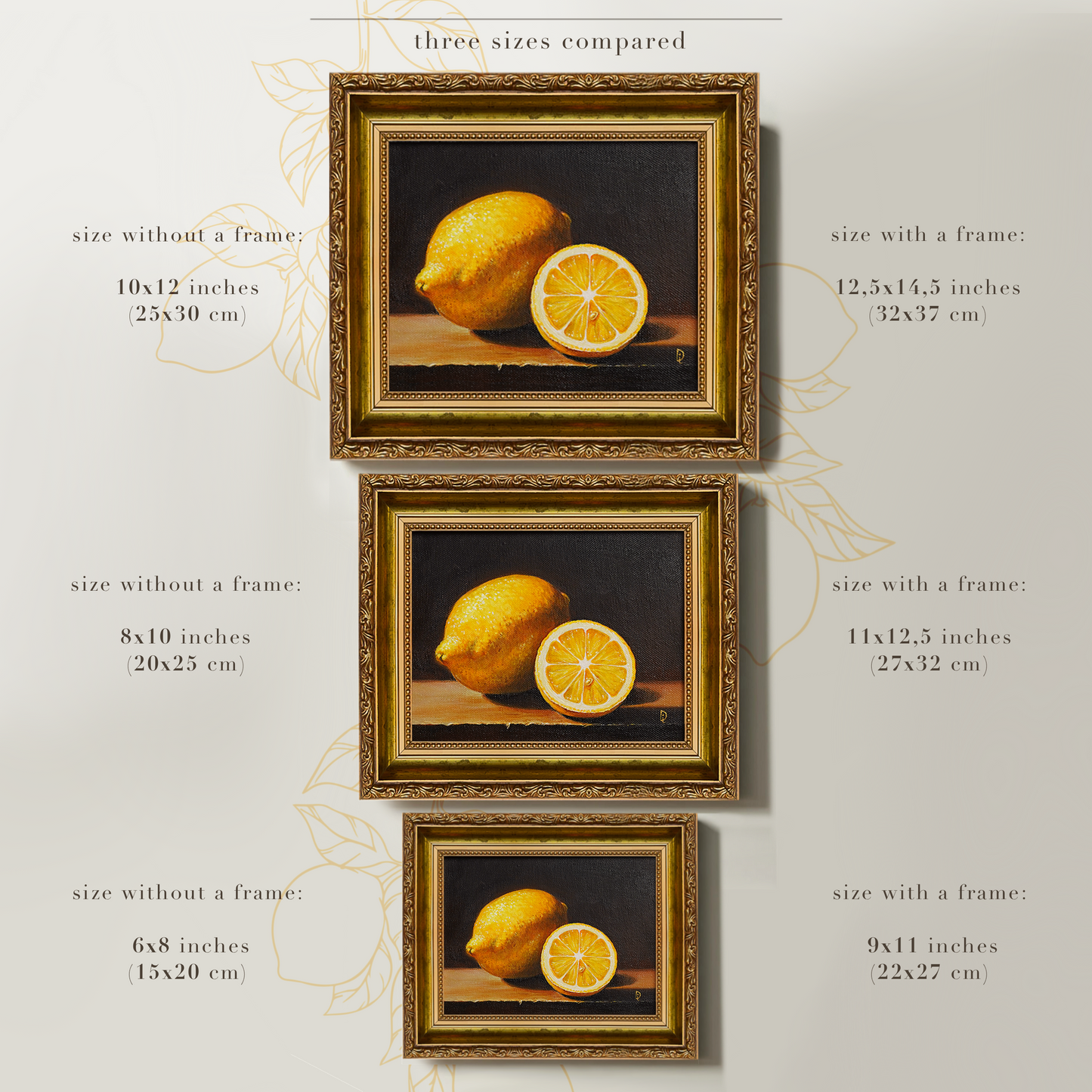 Original Lemon Oil Painting