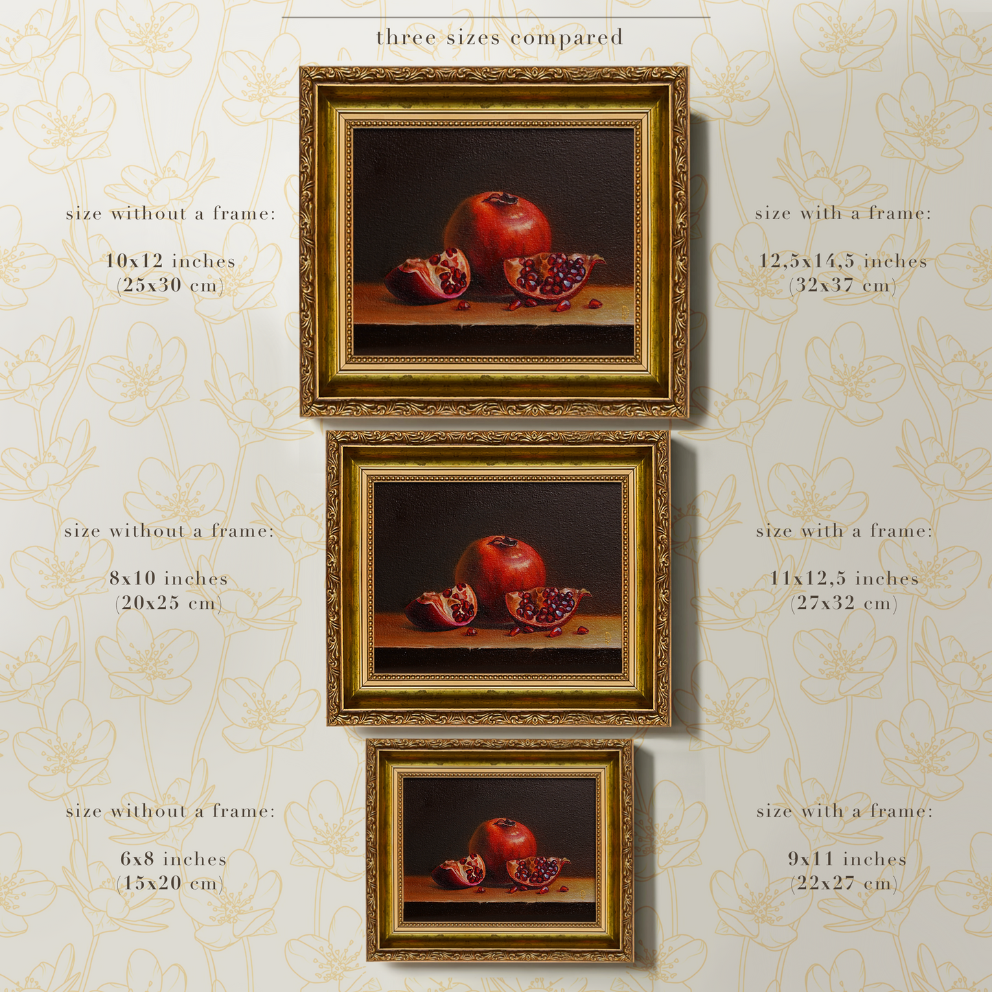 Original Pomegranate Oil Painting