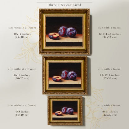 Original Plums Oil Painting