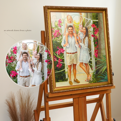 Custom Family Oil Portrait