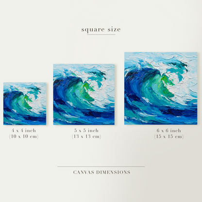 Original Ocean Wave Oil Painting
