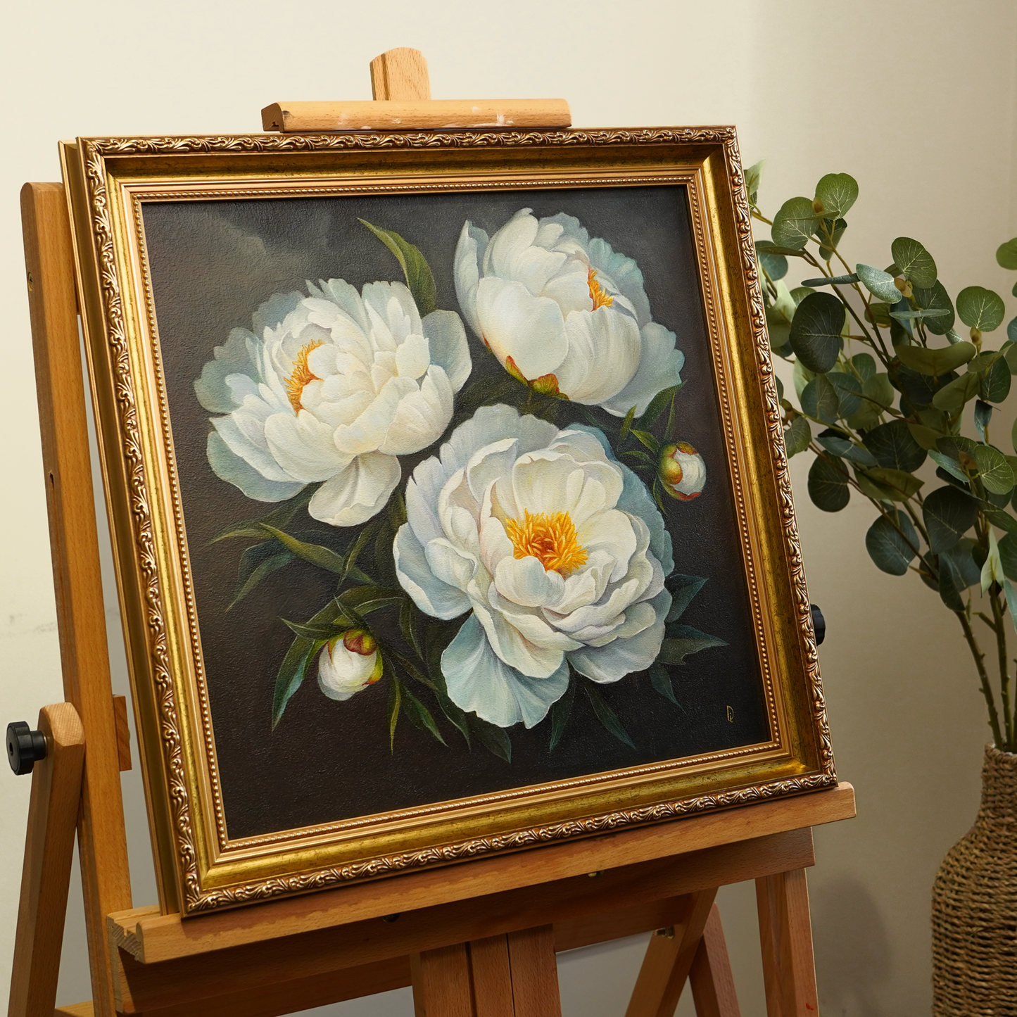 Original Peonies Oil Painting