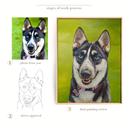 Custom Pet Oil Portrait