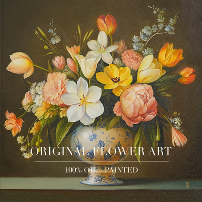 Original Flower Oil Painting