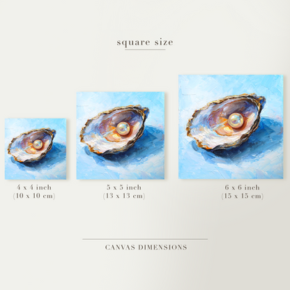 Original Oyster with Pearl Oil Painting