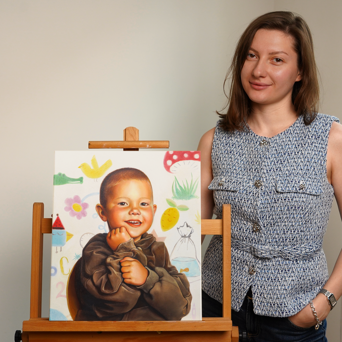 Custom Child Oil Portrait