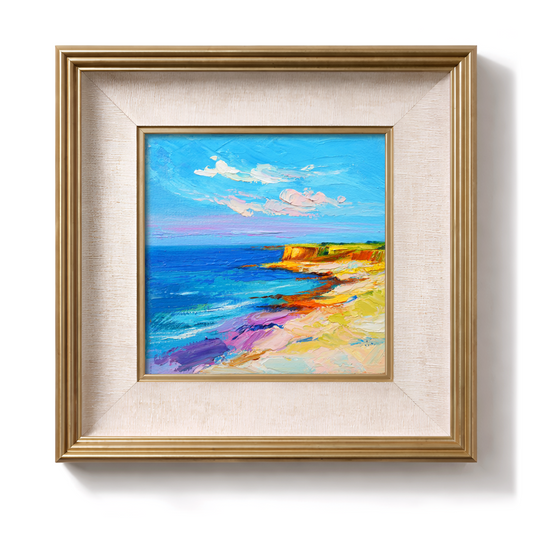 Original Coastal Landscape Oil Painting
