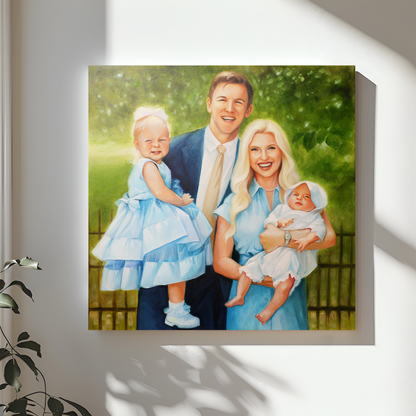 Custom Family Oil Portrait