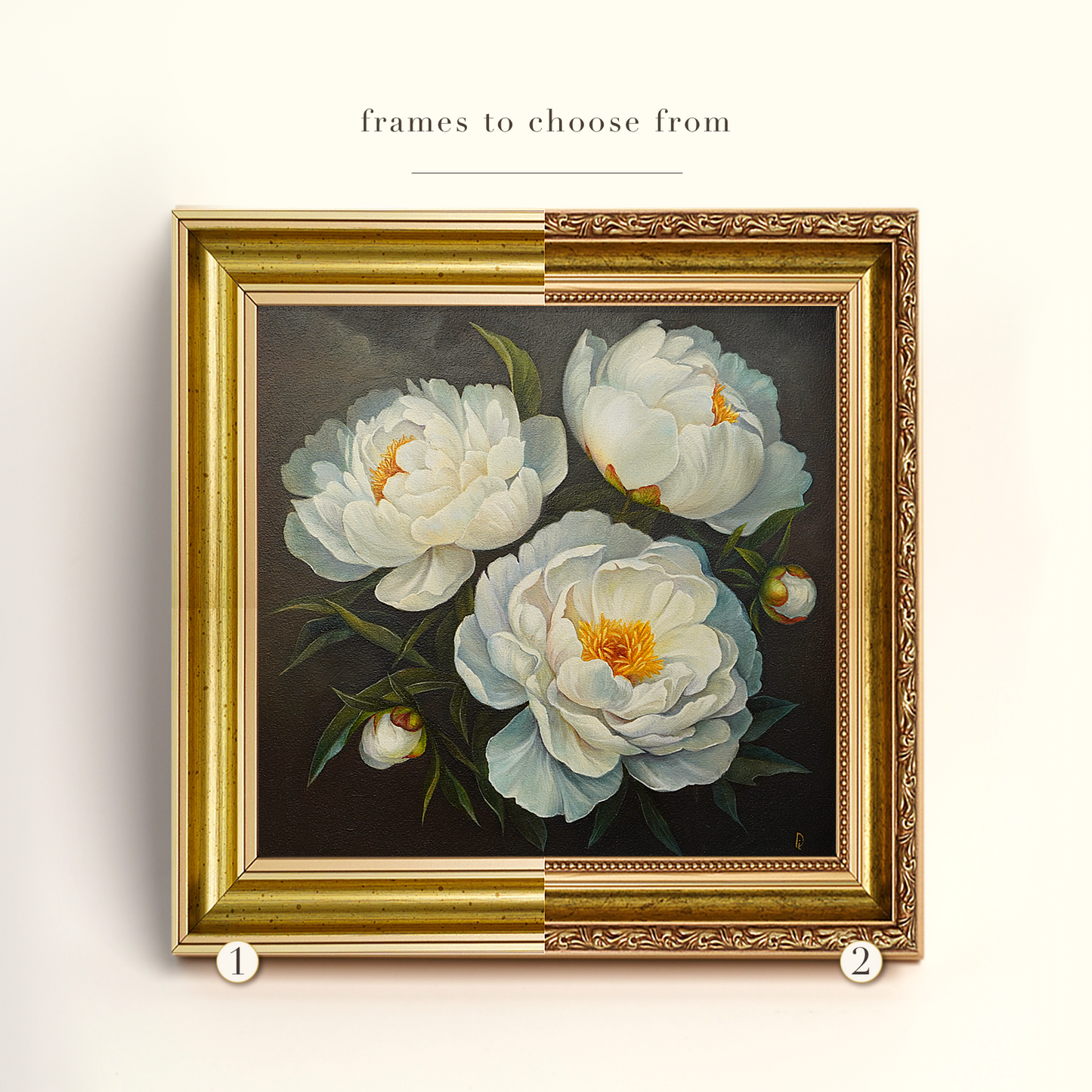 Original Peonies Oil Painting