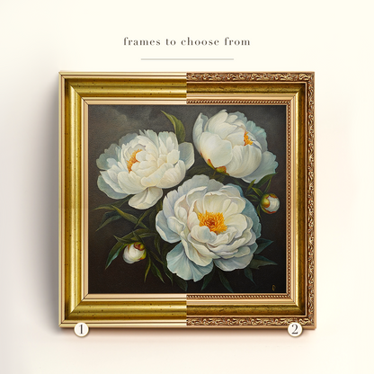 Original Peonies Oil Painting