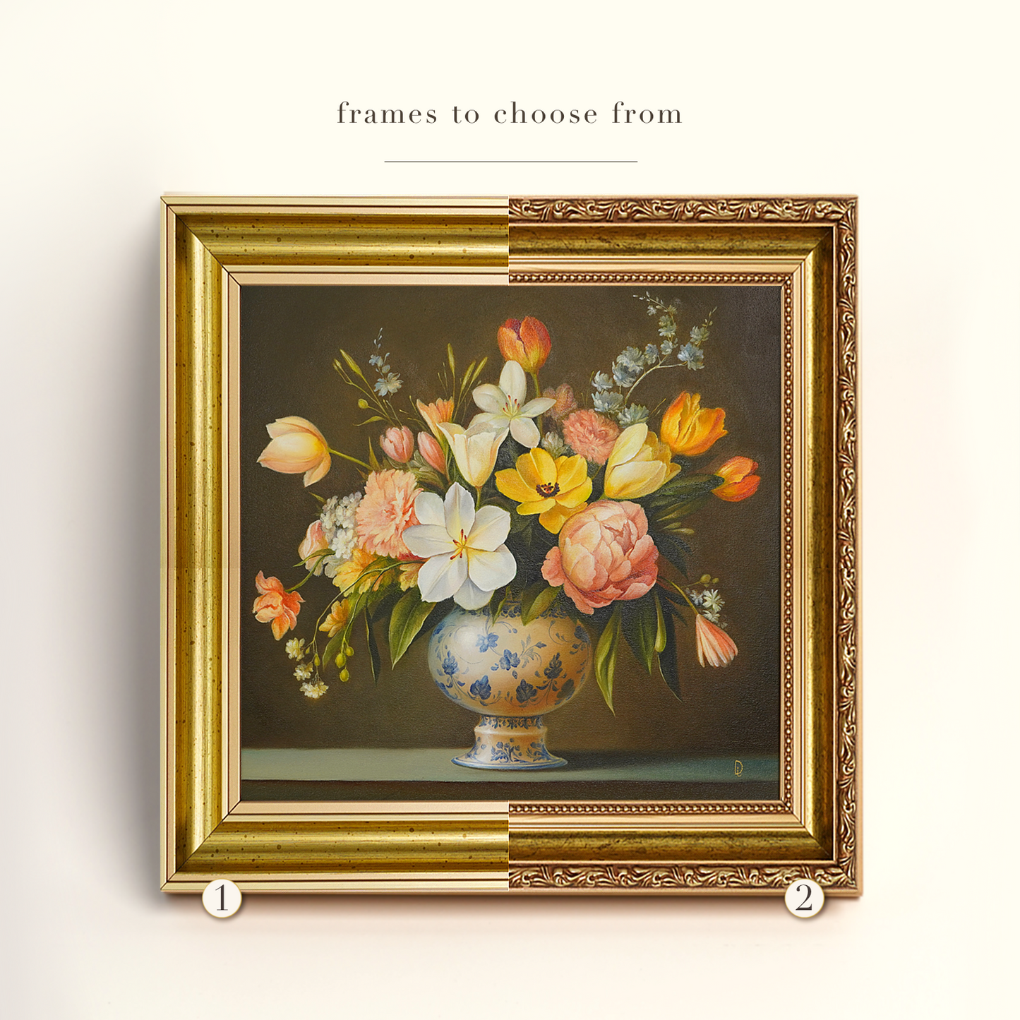 Original Flower Oil Painting