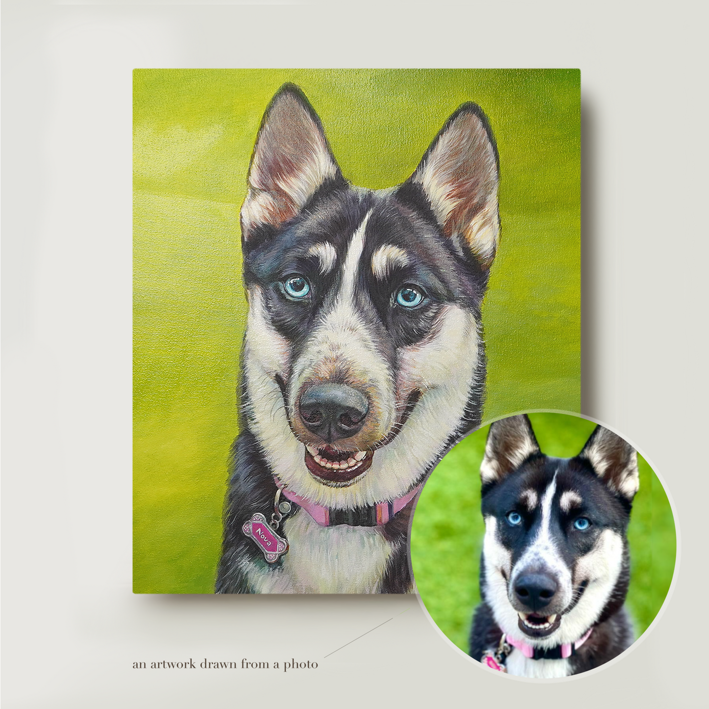 Custom Pet Oil Portrait