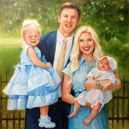 Custom Family Oil Portrait