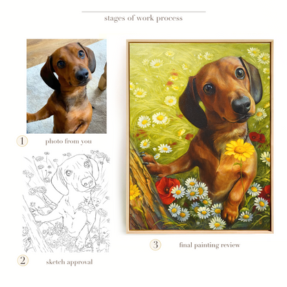 Custom Pet Oil Portrait