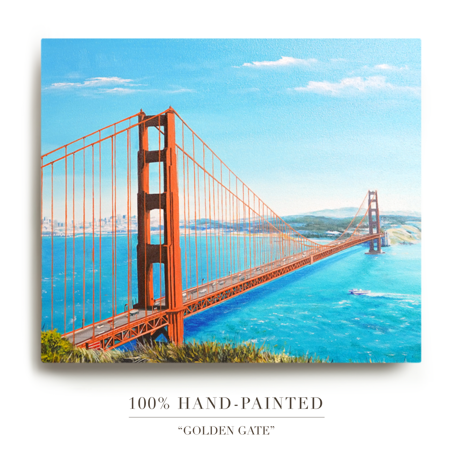 Original Golden Gate Bridge Oil Painting