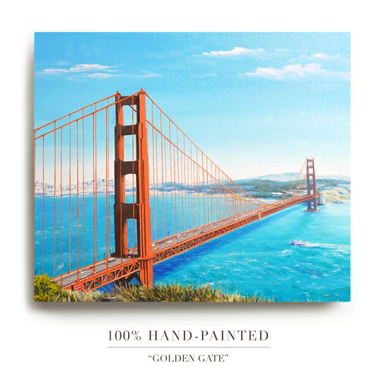 Original Golden Gate Bridge Oil Painting