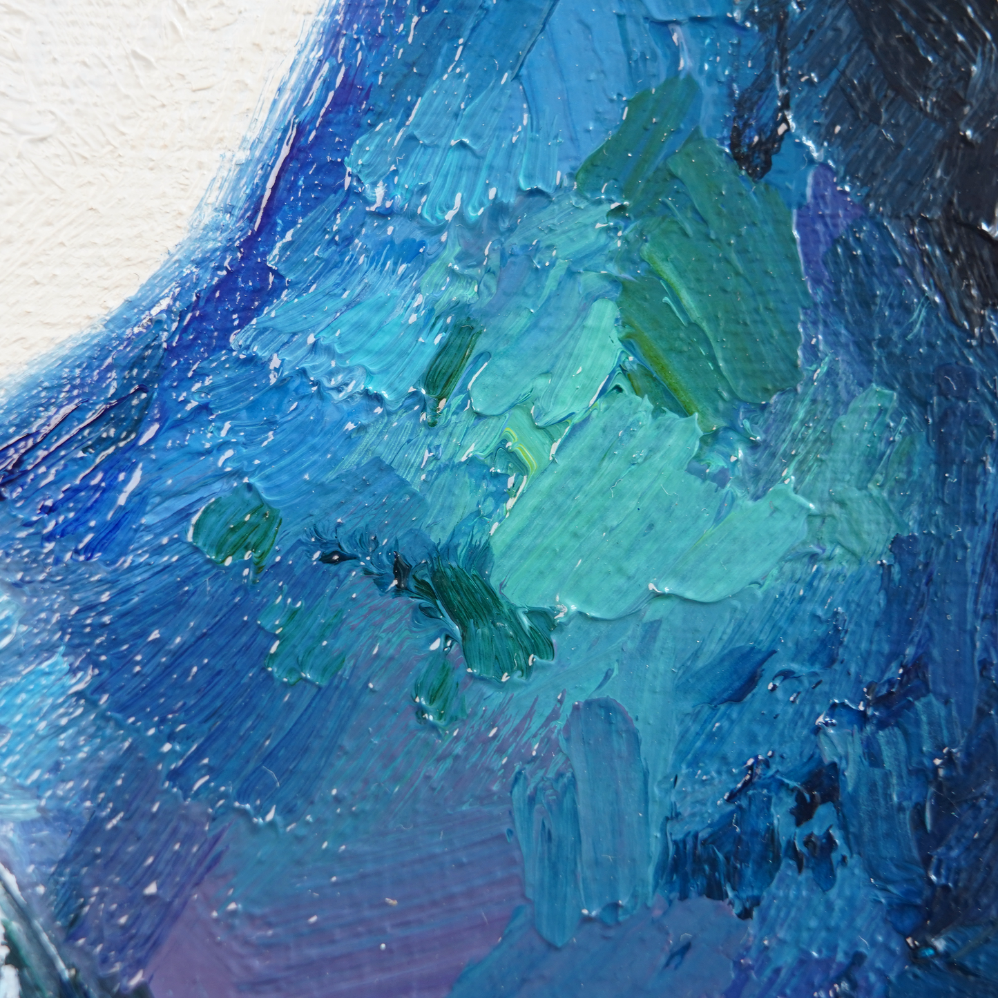 Original Curious Pigeons Oil Painting