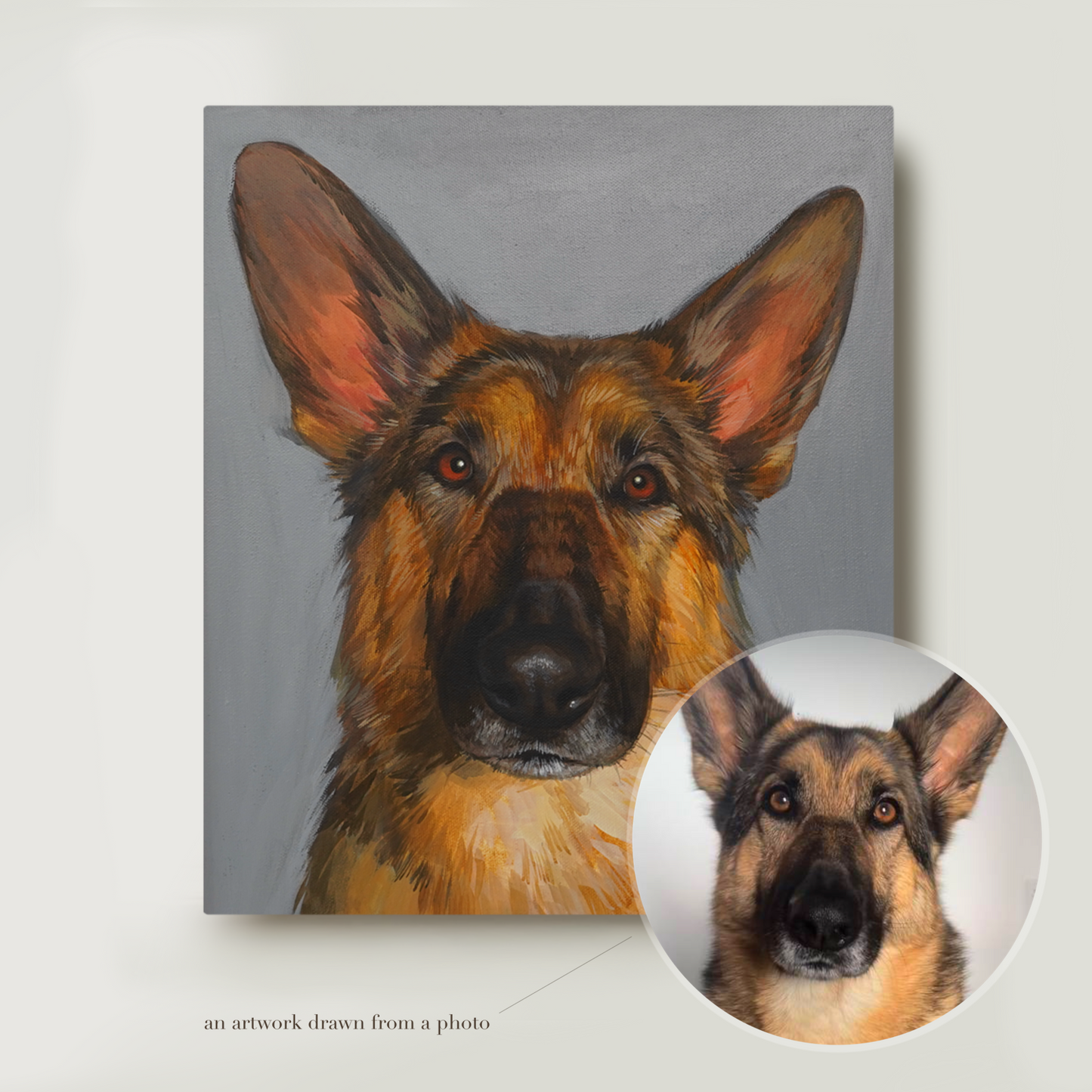 Custom Pet Oil Portrait