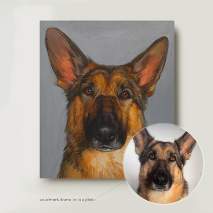 Custom Pet Oil Portrait
