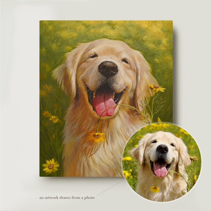 Custom Pet Oil Portrait