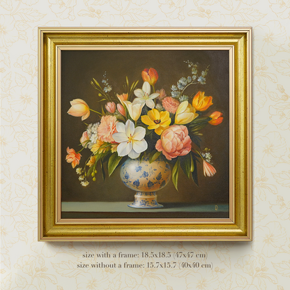 Original Flower Oil Painting