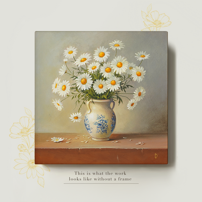 Original Daisies Oil Painting