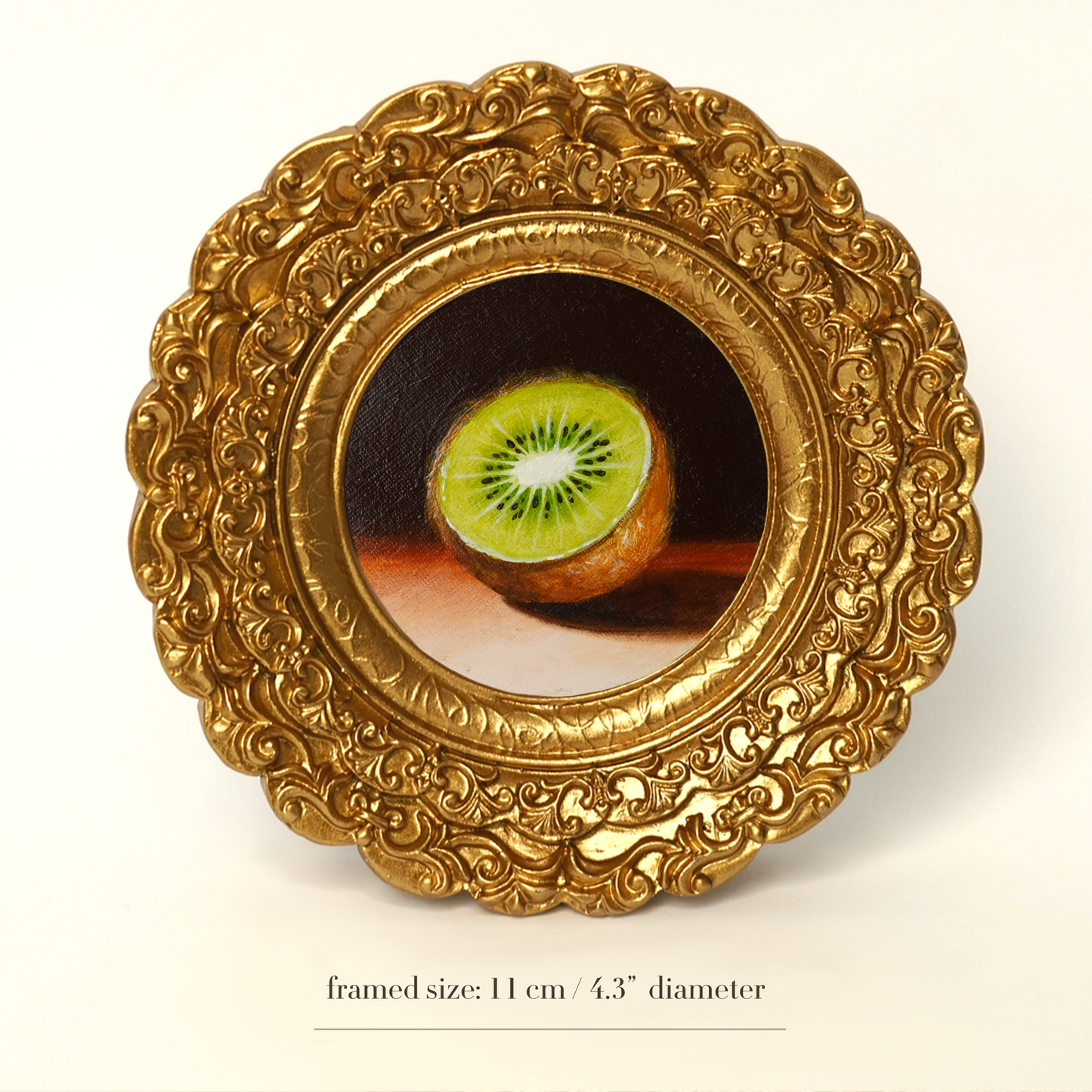 Original Kiwi Miniature Oil Painting