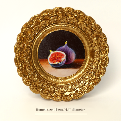 Original Fig Miniature Oil Painting