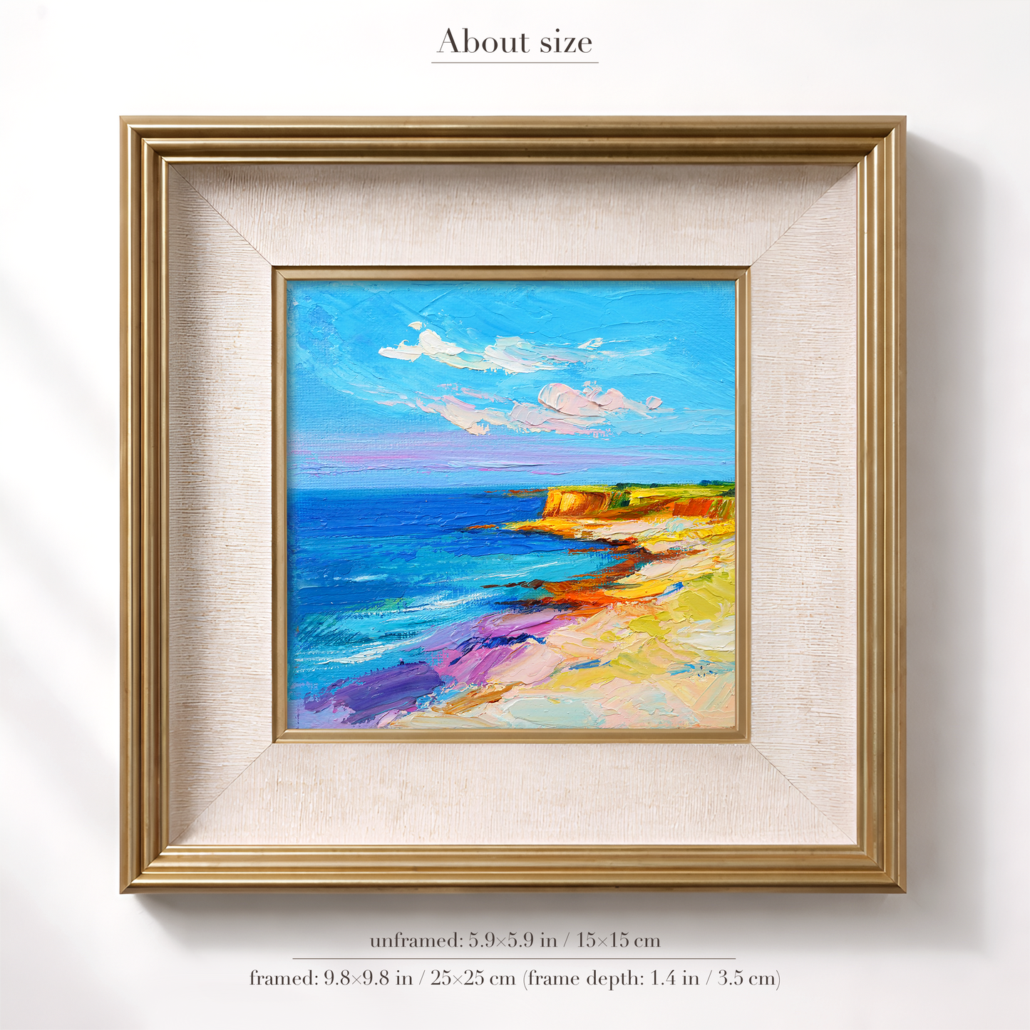 Original Coastal Landscape Oil Painting
