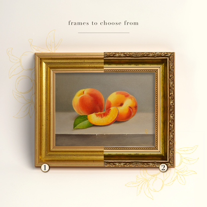 Original Peaches Oil Painting