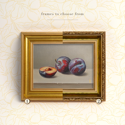 Original Plums Oil Painting