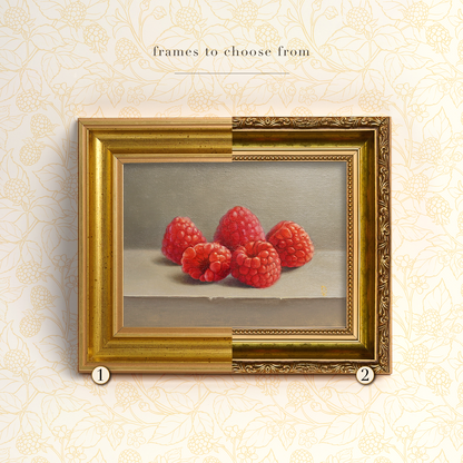 Original Raspberries Oil Painting