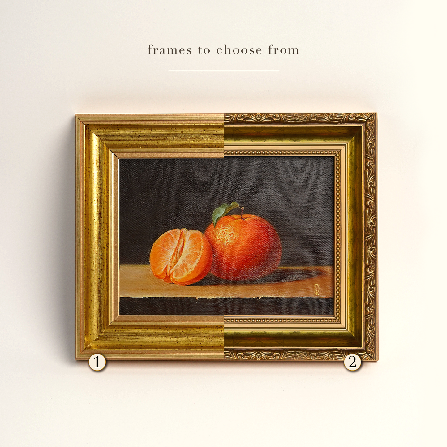 Original Tangerines Oil Painting