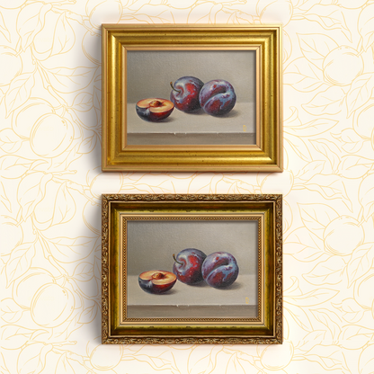 Original Plums Oil Painting