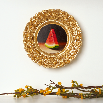Original Watermelon Miniature Oil Painting