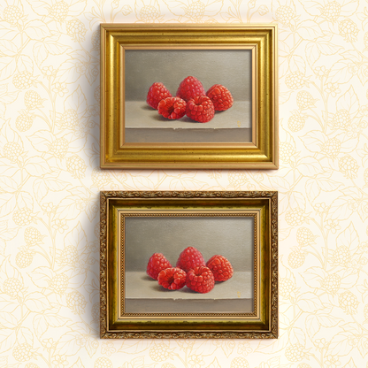 Original Raspberries Oil Painting