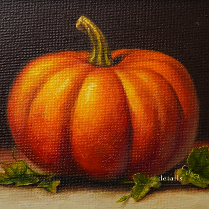 Original Pumpkin Oil Painting