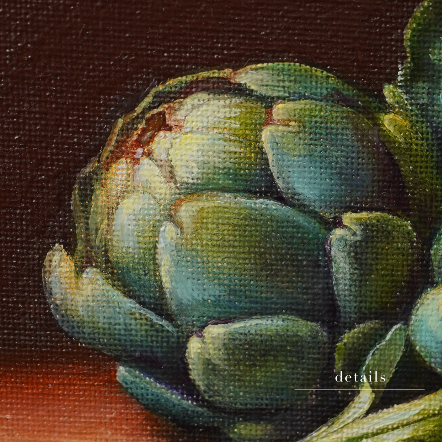 Original Artichoke Oil Painting
