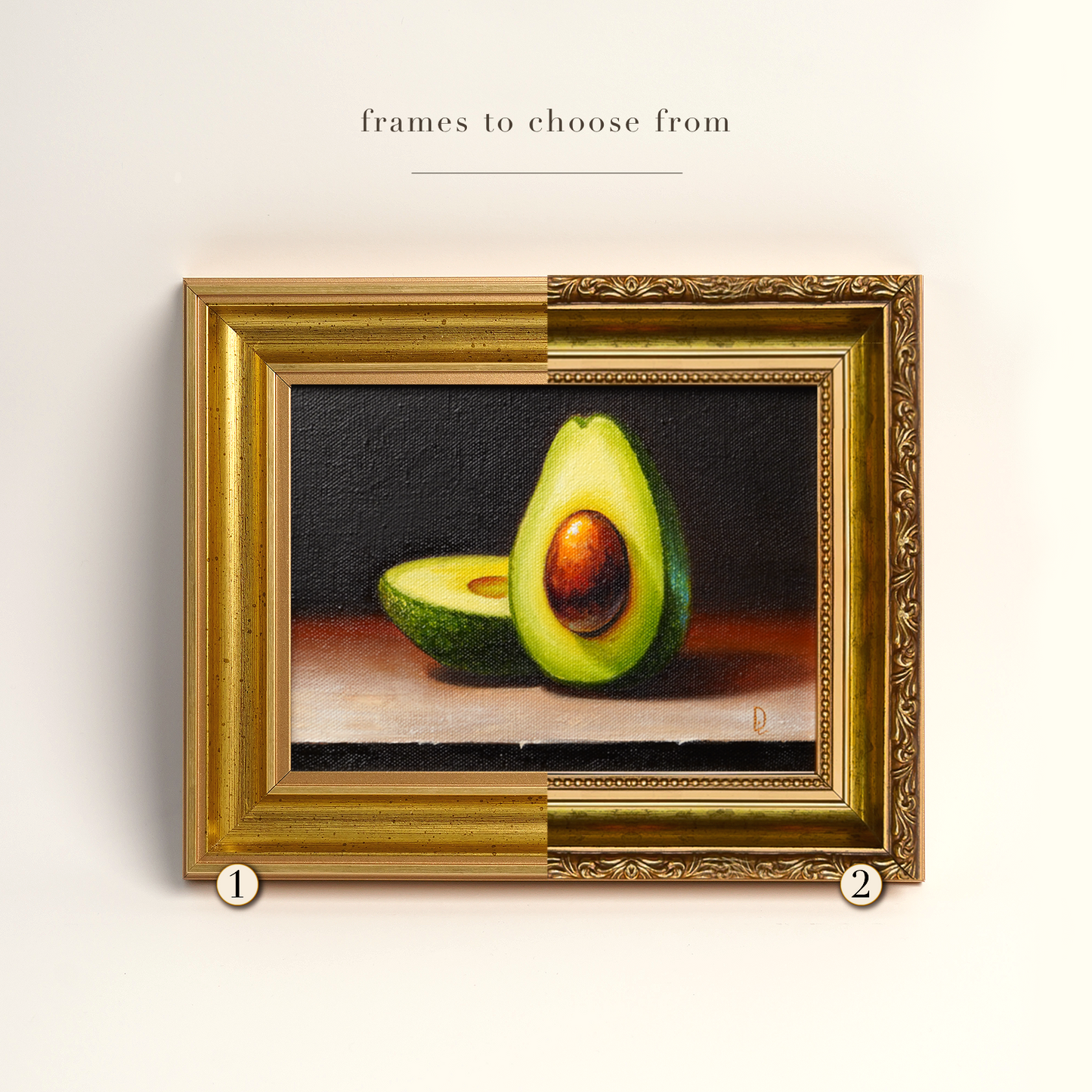 Original Avocado Oil Painting