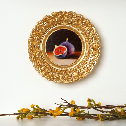 Original Fig Miniature Oil Painting