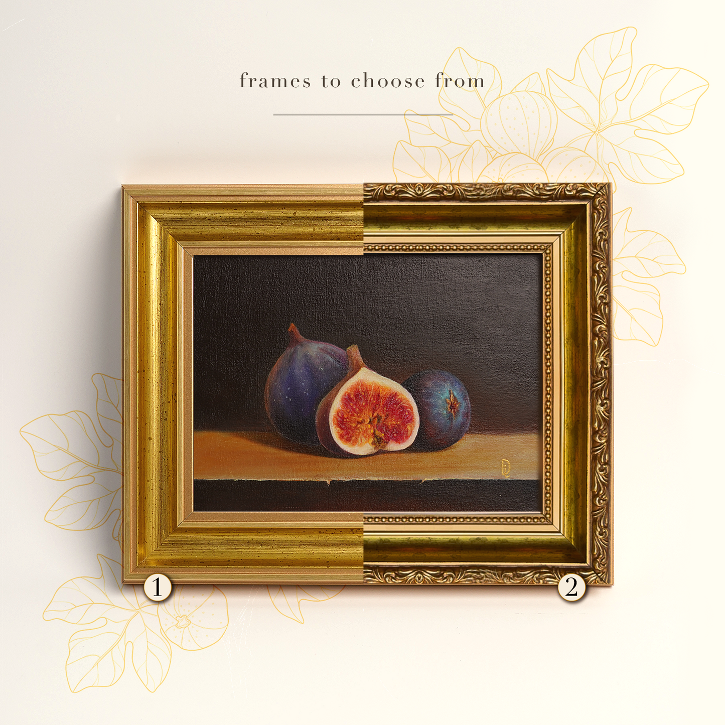 Original Figs Oil Painting