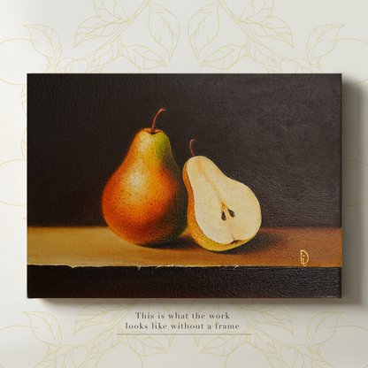 Original Pears Oil Painting