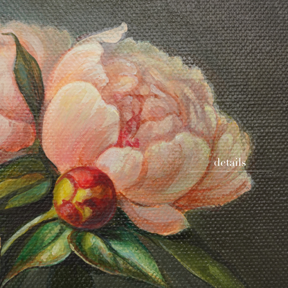 Original Peonies Oil Painting