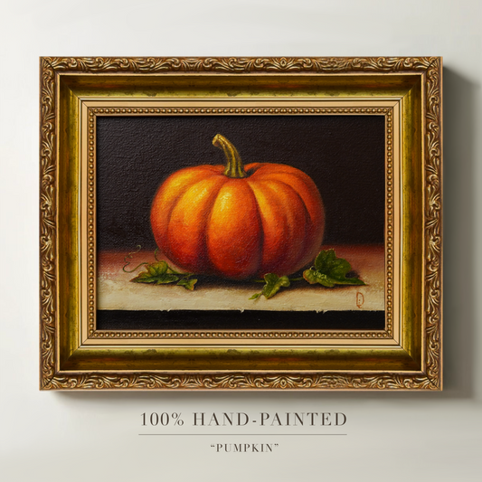 Original Pumpkin Oil Painting