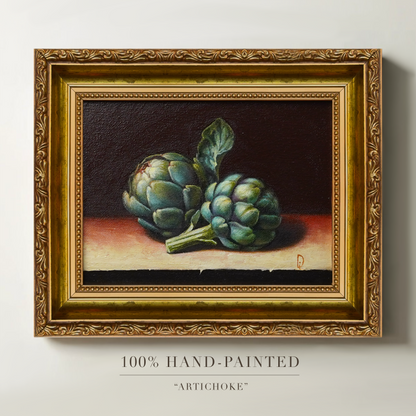 Original Artichoke Oil Painting
