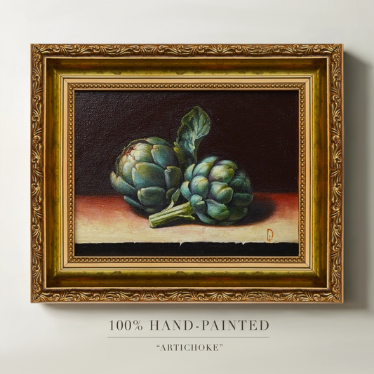 Original Artichoke Oil Painting